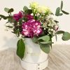Box fiorita vaso bianco