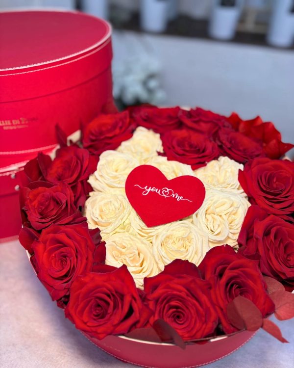 Box fiorita con rose