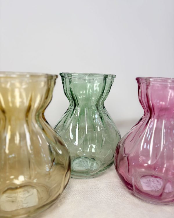 vasi colorati in vetro