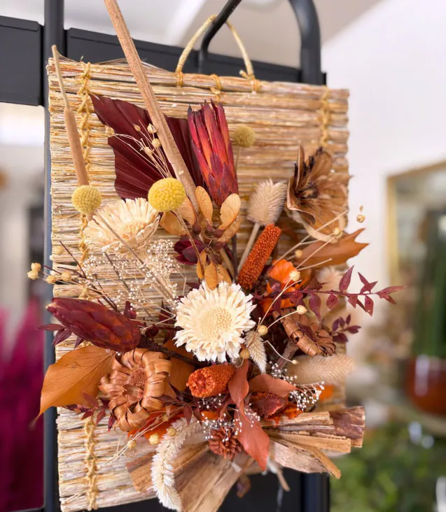 Quadro Fiorito: composizione di fiori essicati